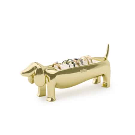 UMBRA Поставка за пръстени “DACHSIE“ -  дакел - цвят месинг