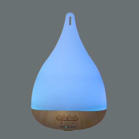 <p><span style="font-size: small;"><strong>INNOLIVING Ултразвуков арома дифузер с таймер INN - 772</strong></span><br />• Капацитет: 250 мл <br />• Обхват на действие: 10-13 м² <br />• Таймер: 1- 3 - 6 часа<br />• Многоцветен режим - 7 цвята<br />• Автоматично изключване<br />• Размери: Ø 14,5 x 24,5 см<br />• Мощност: 5 W <br />• USB кабел за зареждане<br />• Захранване: 5V 800 mA <br /><em><strong>Производител: INNOLIVING / Италия</strong></em></p><br />Марка: INNOLIVING S.P.A <br />Модел: INN - 772<br />Доставка: 2-4 работни дни<br />Гаранция: 2 години