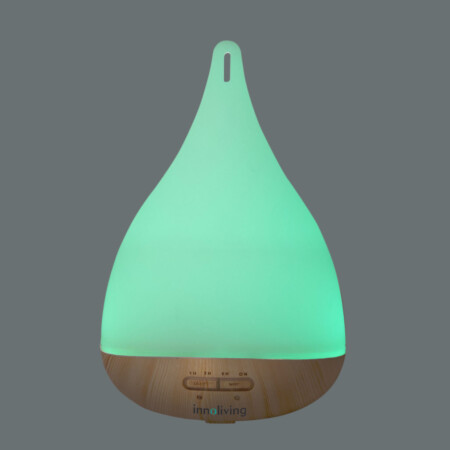 <p><span style="font-size: small;"><strong>INNOLIVING Ултразвуков арома дифузер с таймер INN - 772</strong></span><br />• Капацитет: 250 мл <br />• Обхват на действие: 10-13 м² <br />• Таймер: 1- 3 - 6 часа<br />• Многоцветен режим - 7 цвята<br />• Автоматично изключване<br />• Размери: Ø 14,5 x 24,5 см<br />• Мощност: 5 W <br />• USB кабел за зареждане<br />• Захранване: 5V 800 mA <br /><em><strong>Производител: INNOLIVING / Италия</strong></em></p><br />Марка: INNOLIVING S.P.A <br />Модел: INN - 772<br />Доставка: 2-4 работни дни<br />Гаранция: 2 години