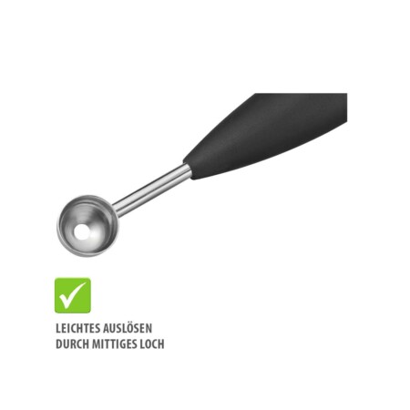 <p><span style="font-size: small;"><strong>GEFU Прибор за оформяне на топки от плодове и зеленчуци “BOLINO“ <br /></strong></span>• <strong>С два сферични ножа - Ø 15 мм и Ø 30 мм</strong><br />• <strong>Лесно оформяне на топки от плодове, зеленчуци и масло</strong><br />• <strong>Ергономична дръжка</strong><br />• <strong>Материал:</strong> висококачествена неръждаема стомана / пластмаса<br /> • <strong>Размери:</strong> 18,3 х 3,2 х 1,6 см<br />• <strong>Тегло:</strong> 0,04 кг <br />•<strong> Не е подходящ за съдомиялна машина </strong><br /> <strong>Производител: GEFU / Германия<br /></strong><br /><br /></p><br />Марка: GEFU - GERMANY <br />Модел: GEFU 13721<br />Доставка: 2-4 работни дни<br />Гаранция: 2 години