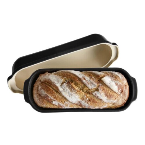 <p><span style="color: #000000;"><strong>EMILE HENRY Керамична форма за печене на хляб "LARGE BREAD LOAF BAKER"</strong></span><br /><span style="color: #000000;">• <strong>Ръчно изработена от 100% естествени материали<br />• Устойчива на температури: </strong>- 20º С до + 270º С<strong><br />• Равномерно разпределение на топлината<br />• Задържа топлината на ястието по-дълго от обикновените съдове<br />• Висока устойчивост на надраскване <br /></strong>• </span><strong><span style="color: #000000;">Материал:</span>  <span style="color: #ff0000;">HR® Ceramic (High Resistance) <span style="color: #000000;">/ Високо устойчива керамика / </span><br /><span style="color: #000000;">• Без съдържание на олово, кадмий и никел</span><span style="color: #000000;"> <br />• Външен размер вкл.дръжките:</span></span></strong><span style="color: #ff0000;"><span style="color: #000000;"> 39 х 16,5 х 15 см </span></span><strong><span style="color: #ff0000;"><span style="color: #000000;"><br />• Вътрешен размер: </span></span></strong><span style="color: #ff0000;"><span style="color: #000000;">33,5 х 13 х 14 см</span></span><span style="color: #ff0000;"><span style="color: #000000;"><br />• <strong>Размер на опаковката:</strong> 43 х 17,5 х 18 см (ДхШхВ)<br /><strong>• Тегло: </strong>3 кг<br />• <strong>Тегло с опаковката: </strong>3,59 кг</span></span><span style="color: #ff0000;"><br /></span><span style="color: #ff0000;"><span style="color: #000000;"><strong>• Вместимост:</strong> 4,5 литра<br /></span><span style="color: #000000;">• <strong>Цвят: </strong>трюфел<br /></span><span style="color: #000000;">• <strong>Подходяща за: </strong>фурна / микровълнова фурна / фризер / съдомиялна машина</span><br /><strong><span style="color: #000000;">Производител: EMILE HENRY / Франция</span></strong></span></p><br />Марка: Emile Henry <br />Модел: EH 5503-71<br />Доставка: 2-4 работни дни<br />Гаранция: 2 години