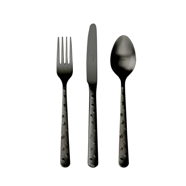 HERDMAR Прибори за хранене “STRUZZO“- 24 части - черен мат
