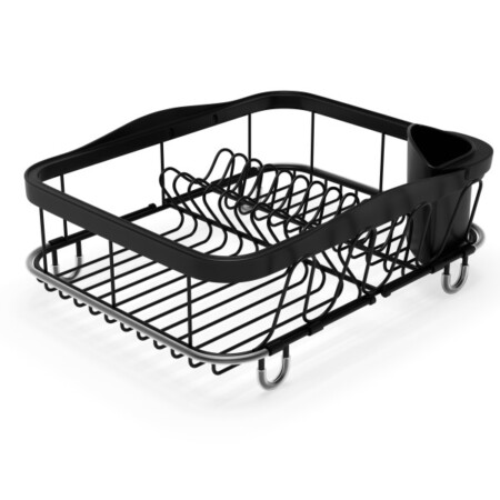 <p><strong>UMBRA Сушилник “SINKIN“ - цвят черен - голям</strong><br /><span style="font-size: small;"><strong>• </strong></span><strong>Цвят: </strong>черен<br /><strong>• Размер:</strong> 36,5 x 28,7 х 13,9 cm<br /><strong>• Отделение за прибори</strong><br /> <strong>• Материал:</strong> стомана<strong><br /></strong><strong>Производител: UMBRA / Канада</strong><br /> <em><strong>DESIGN: UMBRA STUDIO</strong></em></p><br />Марка: Umbra HK Limited <br />Модел: UMBRA 1004292-040<br />Доставка: 2-4 работни дни<br />Гаранция: 2 години