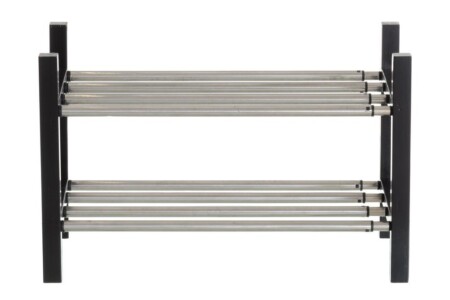 <p><strong><span>4LIVING Регулируема поставка за обувки </span></strong><br />• <strong>Материал: </strong>дъб, неръждаема стомана<br />• <strong>Размери: </strong>57-100 х 30 х 37 см<br />• <strong>Цвят: </strong>черен / инокс<br />•<strong> Тегло:</strong> 2,35 кг<br /><strong>Производител: Tammer Brands/ Финландия</strong></p><br />Марка: 4LIVING <br />Модел: TB 4Living 607206<br />Доставка: 2-4 работни дни<br />Гаранция: 2 години