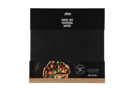MAKU Стоманена плоча за печене на пица 35x35см