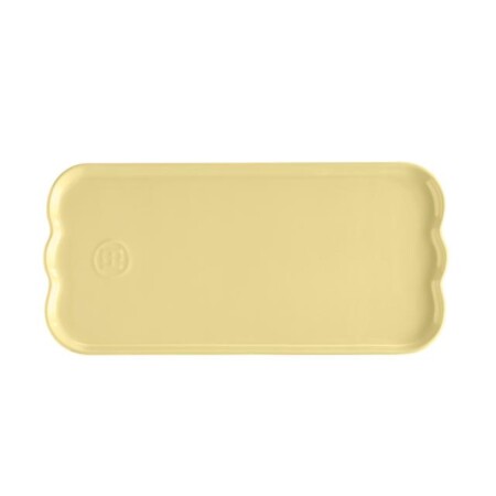 <p><span style="color: #000000;"><strong>EMILE HENRY Керамично плато / плоча "MADELEINE SERVING PLATE" </strong></span><br /><span style="color: #000000;">• <strong>Ръчно изработена от 100% естествени материали<br />• Устойчива на температури: </strong>- 20º С до + 270º С<strong><br />• Равномерно разпределение на топлината<br />• Задържа топлината на ястието по-дълго от обикновените съдове<br />• Висока устойчивост на надраскване <br /></strong>• </span><strong><span style="color: #000000;">Материал:</span>  <span style="color: #ff0000;">HR® Ceramic (High Resistance) <span style="color: #000000;">/ </span></span></strong><span style="color: #ff0000;"><span style="color: #000000;">Високо устойчива керамика</span></span><strong><span style="color: #ff0000;"><span style="color: #000000;"> / </span><br /><span style="color: #000000;">• Без съдържание на олово, кадмий и никел</span><br /><span style="color: #000000;">• Размери: </span></span></strong><span style="color: #ff0000;"><span style="color: #000000;">31,5 х</span></span><span style="color: #ff0000;"><span style="color: #000000;"> </span></span><span style="color: #ff0000;"><span style="color: #000000;">15 х 2</span></span><span style="color: #ff0000;"><span style="color: #000000;"> см</span></span><span style="color: #ff0000;"><br /></span><span style="color: #ff0000;"><span style="color: #000000;"><strong>• Тегло: </strong>0,73 кг</span><br /><span style="color: #000000;">• <strong>Цвят: </strong>бледо жълт</span><br /><span style="color: #000000;">• <strong>Подходяща за: </strong>фурна / микровълнова фурна / фризер / съдомиялна машина</span><br /><strong><span style="color: #000000;">Производител: EMILE HENRY / Франция</span></strong></span></p><br />Марка: Emile Henry <br />Модел: EH 8853-89<br />Доставка: 2-4 работни дни<br />Гаранция: 2 години