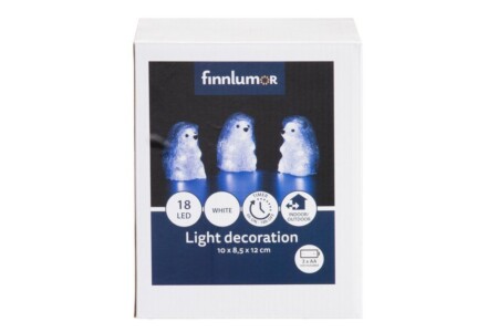 <p><strong>TB Finnlumor Комплект от 3бр. LED светещи таралежи </strong><br /><strong>• Размери на таралежите: </strong>10 х 8,5 х 12 см.<strong><br />• Размер на опаковката: </strong>16,5 х 13 х 20 см. <br /><strong>• Работи с 3 бр батерии тип AA / не са включени /</strong><span><br /><span><strong>• Материал: </strong>акрил<strong><br />• Кутията на батериите е с влагозащита IP44</strong></span><span><br /><span><strong>• Разстояние между таралежите - 50 см.<br /></strong></span></span></span><strong>Производител: Tammer Brands/ Финландия</strong></p><br />Марка: FINNLUMOR <br />Модел: TB Finnlumor 637809<br />Доставка: 2-4 работни дни<br />Гаранция: 2 години