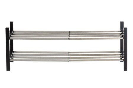 <p><strong><span>4LIVING Регулируема поставка за обувки </span></strong><br />• <strong>Материал: </strong>дъб, неръждаема стомана<br />• <strong>Размери: </strong>57-100 х 30 х 37 см<br />• <strong>Цвят: </strong>черен / инокс<br />•<strong> Тегло:</strong> 2,35 кг<br /><strong>Производител: Tammer Brands/ Финландия</strong></p><br />Марка: 4LIVING <br />Модел: TB 4Living 607206<br />Доставка: 2-4 работни дни<br />Гаранция: 2 години