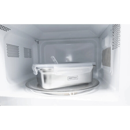 <p><strong>Nerthus Стоманена херметически кутия за храна за микровълнова - 1600 мл.</strong><br /><span><strong>• Размери:</strong> 20</span><span> x 15 x 8,5</span><span> см.<br /><strong></strong></span><span><strong>• </strong></span><span><strong>Тегло:</strong> 0,</span><span>400</span><span> кг.<br /><strong>• Вместимост:</strong> 1,600 л.</span><br /><span><strong>• </strong></span><span><strong>Материал:</strong> неръждаема стомана</span><br /><span><strong>• </strong></span><strong>Нетоксична<br /></strong><span><strong>• </strong></span><strong><span class="a-list-item">Подходяща за микровълнова фурна<br /></span>• Без BPA, латекс, олово, нитрозамин, PVC, петрол, фталати</strong><br /><strong>• Подходяща за съдомиялна машина</strong><br /><strong>Производител: Vin Bouquet, Испания</strong></p><br />Марка: Vin Bouquet <br />Модел: VB FIH 1516<br />Доставка: 2-4 работни дни<br />Гаранция: 2 години