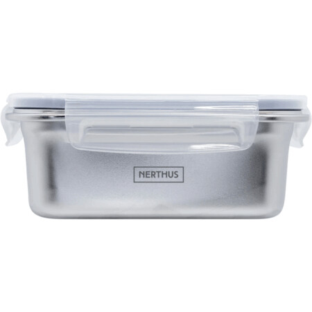 <p><strong>Nerthus Стоманена херметически кутия за храна за микровълнова - 1200 мл.</strong><br /><span><strong>• Размери:</strong> 20</span> x 15 x 6,8<span> см.<br /><strong></strong></span><span><strong>• </strong></span><span><strong>Тегло:</strong> 0,</span>324<span> кг.<br /><strong>• Вместимост:</strong> 1,200 л.</span><br /><span><strong>• </strong></span><span><strong>Материал:</strong> неръждаема стомана</span><br /><span><strong>• </strong></span><strong><span class="a-list-item">Нетоксична<br /></span></strong><span><strong>• </strong></span><strong><span class="a-list-item">Подходяща за микровълнова фурна<br /></span>• Без BPA, латекс, олово, нитрозамин, PVC, петрол, фталати</strong><br /><strong><span class="a-list-item">• Подходяща за съдомиялна машина</span></strong><br /><strong>Производител: Vin Bouquet, Испания</strong></p><br />Марка: Vin Bouquet <br />Модел: VB FIH 1515<br />Доставка: 2-4 работни дни<br />Гаранция: 2 години