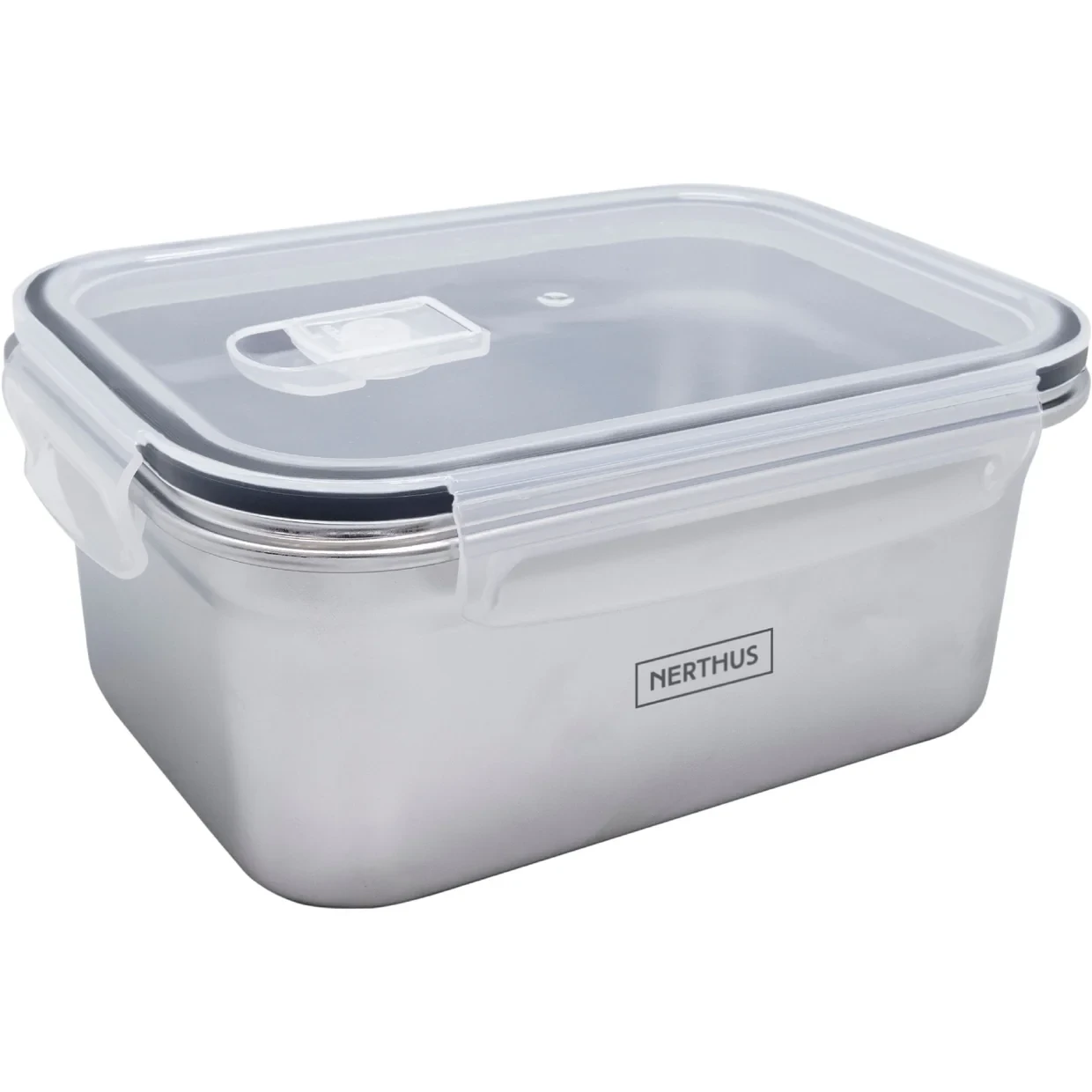 Nerthus Стоманена херметически кутия за храна за микровълнова - 1200 мл.