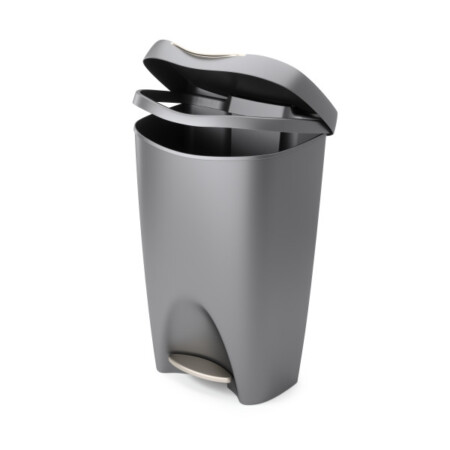 <p><strong>UMBRA Кош за отпадъци с педал “BRIM“ - сив/никел - 50 л.</strong><br /><span><strong>• </strong></span><strong>Цвят:</strong><span> сив/никел<br /><strong>• Материал:</strong> полипропилен</span><br /><strong>• Размер:</strong><span> 64 x 43 x 33 см.</span><br /><strong>• Тегло:</strong><span> 2,590 кг<br /><strong>• Вместимост:</strong> 50 л.</span><br /><strong>Производител: UMBRA / Канада</strong><br /><em><strong>DESIGN: DAVID QUAN</strong></em></p><br />Марка: Umbra HK Limited <br />Модел: UMBRA 1021550-1188<br />Доставка: 2-4 работни дни<br />Гаранция: 2 години