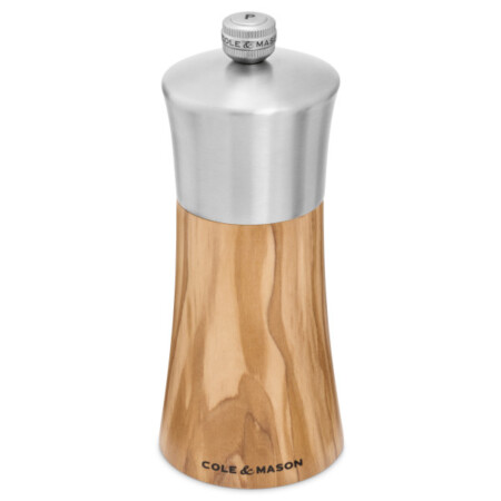 <p><strong>COLE & MASON Мелничка за пипер &ldquo;BROMLEY&ldquo; - 15 см. - цвят натурален</strong><br /><strong>&bull; Диаметър:&nbsp;</strong><span>&Oslash; 6 см.</span><br /><strong>&bull;&nbsp;Височина:</strong><span>&nbsp;15 см.<br /><strong>&bull; Тегло с опаковката:</strong>&nbsp;0,200 кг.&nbsp;</span><br /><strong>&bull;&nbsp;Материал:</strong><span>&nbsp;Маслиново дърво, стомана, керамика</span><br /><strong>&bull;&nbsp;Механизъм:</strong>&nbsp;керамичен механизъм<span><br /></span><span style="color: #ff0000;"><strong>&bull;&nbsp;Да не се мокри с вода!<br />&bull;</strong></span><span>&nbsp;<strong><span style="color: #ff0000;">Не използвайте мелничките за различни от сол и черен пипер продукти!!!&nbsp;</span><br /></strong></span><strong>Производител: Cole&Mason / Англия</strong></p><br />Марка: COLE & MASON <br />Модел: Cole & Mason H 243005<br />Доставка: 2-4 работни дни<br />Гаранция: 2 години