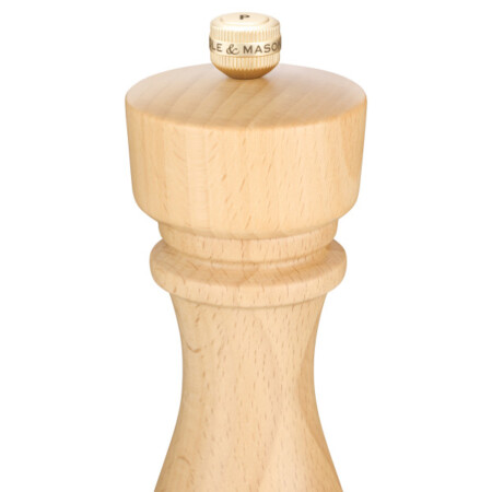 <p><strong>COLE & MASON Мелничка за пипер &ldquo;LONDON&ldquo; - 22см - цвят натурален - с механизъм за прецизност</strong><br /><strong>&bull; Диаметър:&nbsp;</strong><span>&Oslash; 5,8 см.</span><br /><strong>&bull;&nbsp;Височина:</strong><span>&nbsp;22 см.<br /><strong>&bull; Тегло:</strong>&nbsp;0,270 кг.&nbsp;</span><br /><strong>&bull;&nbsp;Материал:</strong><span>&nbsp;буково дърво, стомана</span><br /><strong>&bull;&nbsp;Механизъм:</strong>&nbsp;закалена въглеродна стомана<br /><strong>&bull; Регулиране на едрината на смилане</strong><br /><span style="color: #ff0000;"><strong>&bull;&nbsp;Да не се мокри с вода!<br />&bull;</strong></span><span>&nbsp;<strong><span style="color: #ff0000;">Не използвайте мелничките за различни от сол и черен пипер продукти!!!&nbsp;</span><br /><span style="color: #ff0000;"><strong>&bull;&nbsp;Не поставяйте сол в мелницата за пипер, тъй като това ще разяде механизма от въглеродна стомана!</strong></span><br /></strong></span><strong>Производител: Cole&Mason / Англия</strong></p><br />Марка: COLE & MASON <br />Модел: Cole & Mason H 243166<br />Доставка: 2-4 работни дни<br />Гаранция: 2 години