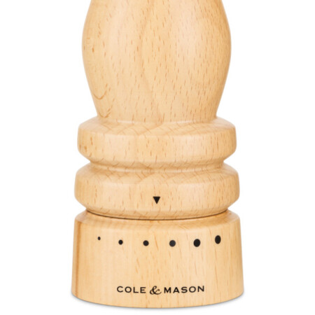 <p><strong>COLE & MASON Мелничка за пипер &ldquo;LONDON&ldquo; - 22см - цвят натурален - с механизъм за прецизност</strong><br /><strong>&bull; Диаметър:&nbsp;</strong><span>&Oslash; 5,8 см.</span><br /><strong>&bull;&nbsp;Височина:</strong><span>&nbsp;22 см.<br /><strong>&bull; Тегло:</strong>&nbsp;0,270 кг.&nbsp;</span><br /><strong>&bull;&nbsp;Материал:</strong><span>&nbsp;буково дърво, стомана</span><br /><strong>&bull;&nbsp;Механизъм:</strong>&nbsp;закалена въглеродна стомана<br /><strong>&bull; Регулиране на едрината на смилане</strong><br /><span style="color: #ff0000;"><strong>&bull;&nbsp;Да не се мокри с вода!<br />&bull;</strong></span><span>&nbsp;<strong><span style="color: #ff0000;">Не използвайте мелничките за различни от сол и черен пипер продукти!!!&nbsp;</span><br /><span style="color: #ff0000;"><strong>&bull;&nbsp;Не поставяйте сол в мелницата за пипер, тъй като това ще разяде механизма от въглеродна стомана!</strong></span><br /></strong></span><strong>Производител: Cole&Mason / Англия</strong></p><br />Марка: COLE & MASON <br />Модел: Cole & Mason H 243166<br />Доставка: 2-4 работни дни<br />Гаранция: 2 години