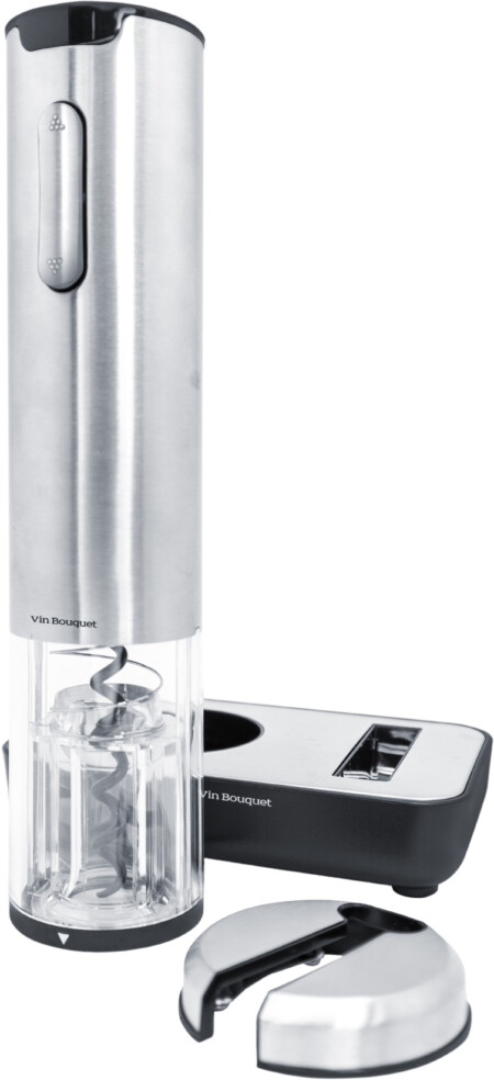 <p><em style="font-size: large;"><strong>Сет електрически тирбушон "DELUXE" - 3 - части&nbsp;</strong></em>
<p><em style="font-size: large;"><strong></strong></em>Размери на опаковката: 21 см/33 см/6 см.<br />Тегло: 0.412 кг.
<p><strong>Комплектът съдържа:&nbsp;</strong>
<li>Електрически тирбушон
<li>Акумулаторна база
<li>Луксозна резачка за фолио</p>
<p>Производител: <strong>Vin Bouquet, Испания</strong><br />Марка: Vin Bouquet <br />Модел: VB FID 003<br />Доставка: 2-4 работни дни<br />Гаранция: 2 години