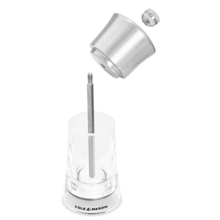 <p><strong>COLE & MASON Акрилна мелничка за сол &ldquo;BROMLEY&ldquo; - 15 см.</strong><br /><strong>&bull; Диаметър:&nbsp;</strong><span>&Oslash; 6 см.</span><br /><strong>&bull;&nbsp;Височина:</strong><span>&nbsp;15 см.<br /><strong>&bull; Тегло с опаковката:</strong>&nbsp;0,210 кг.&nbsp;</span><br /><strong>&bull;&nbsp;Материал:</strong><span>&nbsp;акрил, стомана, керамика</span><br /><strong>&bull;&nbsp;Механизъм:&nbsp;</strong><span>керамичен механизъм<br /></span><span><strong>&bull;&nbsp;Да не се мокри с вода!<br /><span style="color: #ff0000;">&bull;</span></strong></span><span>&nbsp;<strong><span style="color: #ff0000;">Не използвайте мелничките за различни от сол и черен пипер продукти!!!&nbsp;</span><br /><span style="color: #ff0000;"><strong>&bull;&nbsp;Не поставяйте сол в мелницата за пипер, тъй като това ще разяде механизма от въглеродна стомана!</strong></span><br /></strong></span><strong>Производител: Cole&Mason / Англия</strong></p><br />Марка: COLE & MASON <br />Модел: Cole & Mason H 243006<br />Доставка: 2-4 работни дни<br />Гаранция: 2 години