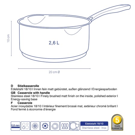 <p><strong>KELA Съд за сос &ldquo;Flavoria&ldquo; - &Oslash; 20 см - 2,6 л.</strong><br /><strong>&bull; Серия:&nbsp;</strong>Flavoria<br /><strong>&bull; Материал:</strong>&nbsp;Стомана 18/10<br /><strong>&bull;&nbsp;Рамери:&nbsp;</strong>&Oslash; 20 х 10 см.<br /><strong>&bull; Цвят:</strong>&nbsp;инокс<br /><strong>&bull;&nbsp;Вместимост:</strong>&nbsp;2,6 л.<br /><strong>&bull; Производител: KELA / Германия<br /></strong><strong>&bull;&nbsp;Подходящa за:</strong></p>
<p><strong><img src="https://www.vip-giftshop.com/media//file_8.jpg" alt="" width="200" /></strong></p><br />Марка: KELA <br />Модел: KELA 10183<br />Доставка: 2-4 работни дни<br />Гаранция: 2 години