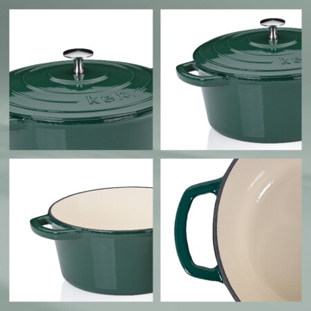 <p><strong>KELA Чугунена тенджера с капак &ldquo;Calido&ldquo; - &Oslash; 24 см. - зелена</strong><br /><strong>&bull; Серия:&nbsp;</strong>Calido<br /><strong>&bull; Материал:</strong>&nbsp;чугун<br /><strong>&bull; Размери:</strong>&nbsp;&Oslash; 24 х 12 см.<br /><strong>&bull;&nbsp;Диаметър на дъното</strong>:&nbsp;&Oslash; 18,5 см.<br /><strong>&bull; Вместимост:</strong>&nbsp;3,8 л.<br /><strong>&bull; Цвят:</strong>&nbsp;зелена<br /><strong>&bull; Производител: KELA / Германия<br />&bull;&nbsp;Подходяща за:</strong></p>
<p><strong><img src="https://www.vip-giftshop.com/media//file_8.jpg" alt="" width="200" /></strong></p><br />Марка: KELA <br />Модел: KELA 12900<br />Доставка: 2-4 работни дни<br />Гаранция: 2 години