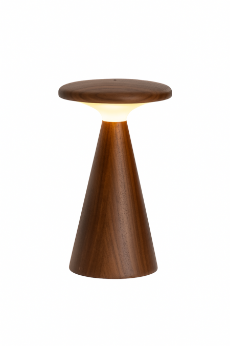 GINGKO Дървена смарт лампа “Sylva“ - размер L - орех
