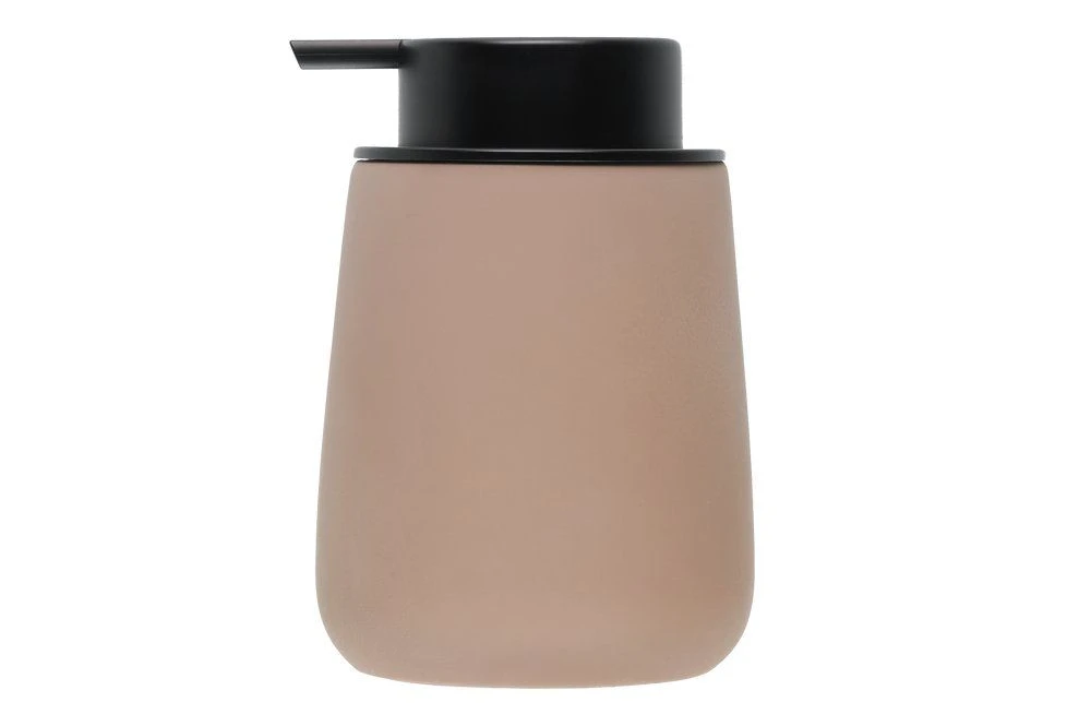 4LIVING Керамичен диспенсър за течен сапун “Nova“ - цвят кафяв - 350 мл.