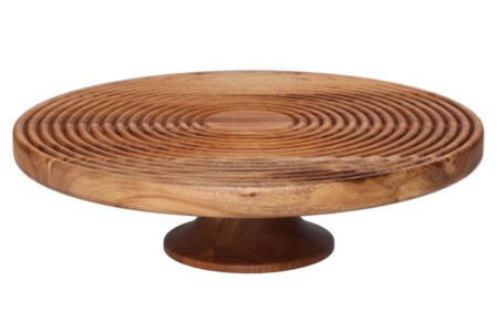 MAKU Акациева оребрена поставка за торта / сладкиш - Ø 30 см.