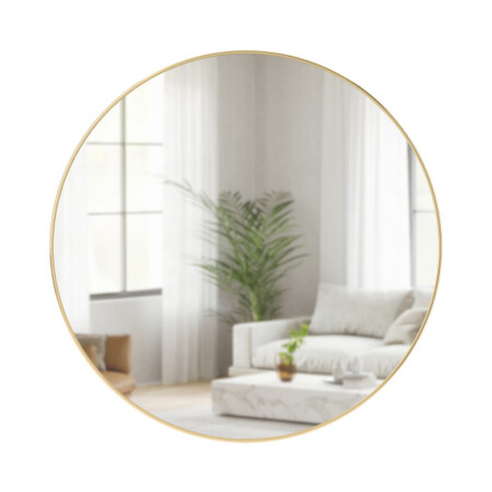 UMBRA Огледало за стена “HUBBA“ - цвят месинг