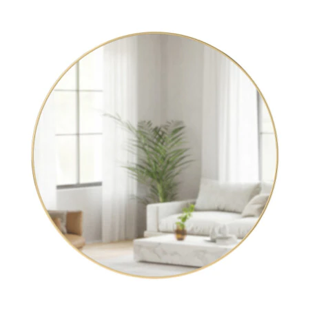 UMBRA Огледало за стена “HUBBA“ - цвят месинг