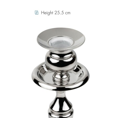 <p><strong>ZILVERSTAD Свещник &ldquo;CLASSIC&ldquo;<br />&bull; Размер:</strong> 9,6 x 9,6 x 25,2 см <br />&bull; <strong>За 1бр свещ</strong><br /><strong>&bull; Цвят: </strong>сребро<br /><strong>&bull; Тегло:</strong> 0,420 кг <br /><strong>&bull; Бранд:</strong> ZILVERSTAD <br /><strong>Производител: Bredemeijer Group / Нидерландия</strong></p><br />Марка: Bredemaijer Group <br />Модел: ZV 7530060<br />Доставка: 2-4 работни дни<br />Гаранция: 2 години